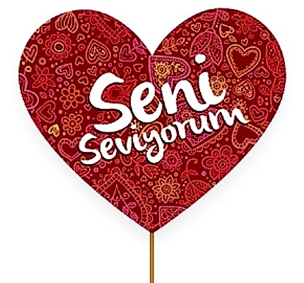 Seni Seviyorum Mini Pankart�